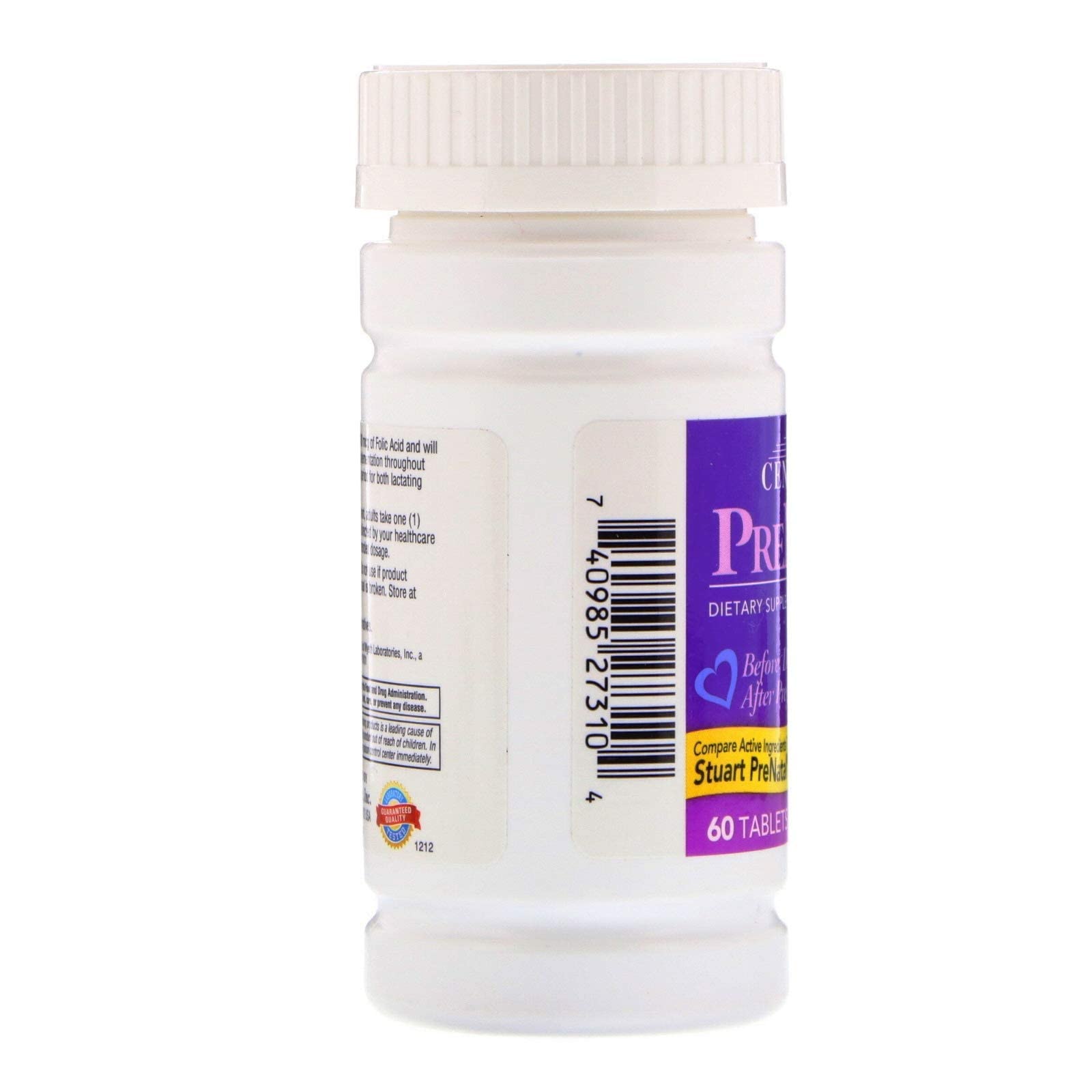21st Century Vitamins PreNatal Multivitamin Tabs, 60 ct